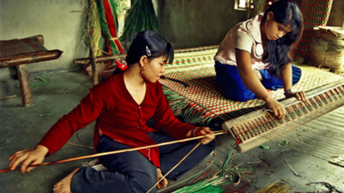 Nghề dệt chiếu cói vốn truyền thống của người dân Hoài Nhơn