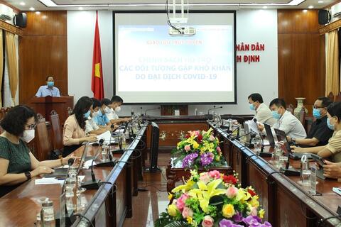 Giao lưu trực tuyến về “Chính sách hỗ trợ các đối tượng gặp khó khăn do đại dịch COVID-19”